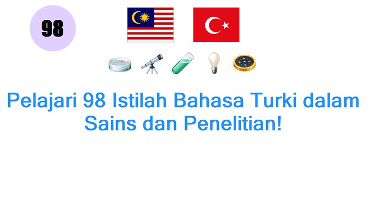 Pelajari 98 Istilah Bahasa Turki dalam Sains dan Penelitian!
